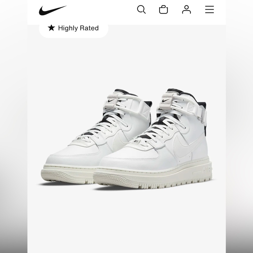 New Nike White Air Force 1 High Utility 2.0 Sneakers